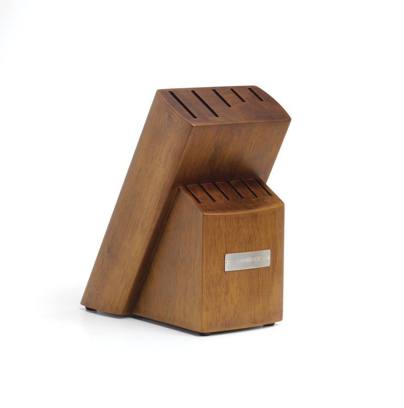 Cambridge Silversmiths Nero Cutlery Set with Block, Stainless Steel,12-Piece - Image 4